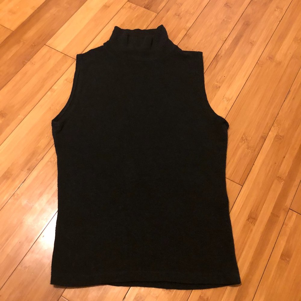 Brandy Melville Black Sleeveless Turtleneck